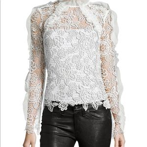 Brand new self portrait cutout floral top